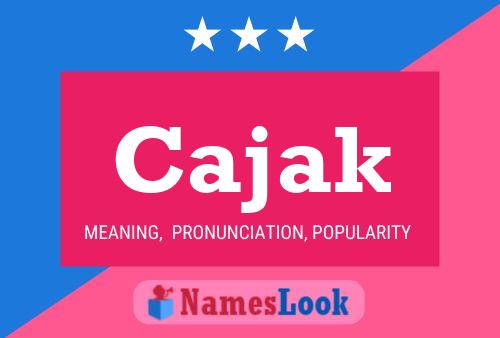 Cajak Name Poster