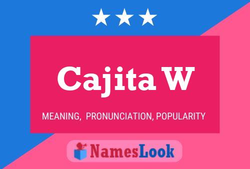 Cajita W Name Poster