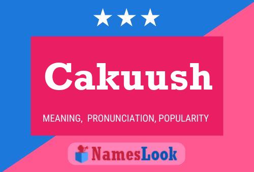 Cakuush Name Poster