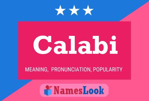 Calabi Name Poster