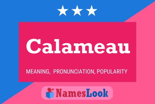 Calameau Name Poster