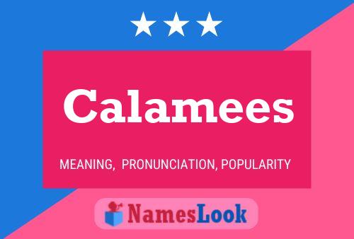 Calamees Name Poster