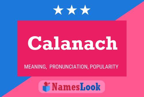 Calanach Name Poster