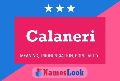 Calaneri Name Poster