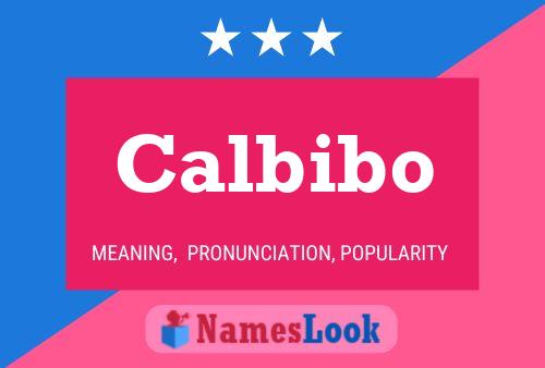 Calbibo Name Poster