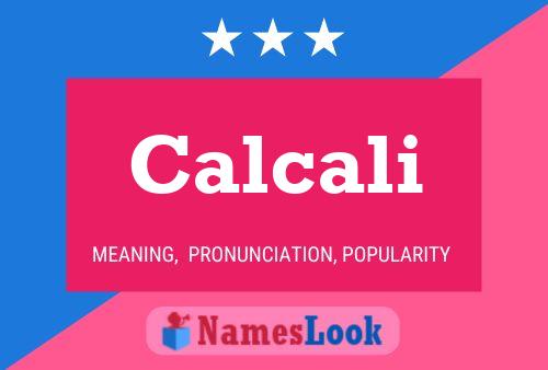 Calcali Name Poster