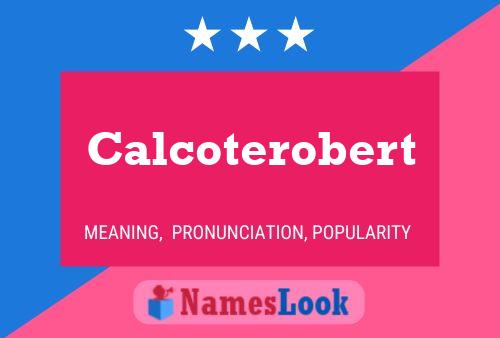 Calcoterobert Name Poster