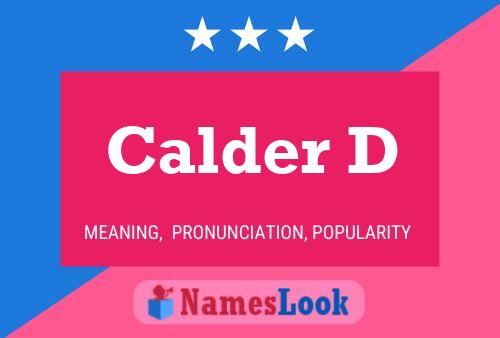 Calder D Name Poster