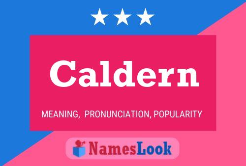 Caldern Name Poster