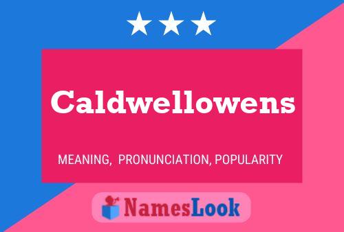 Caldwellowens Name Poster