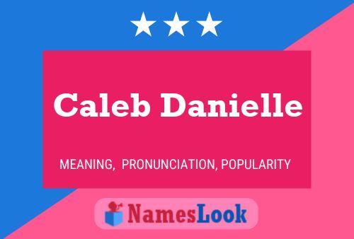 Caleb Danielle Name Poster