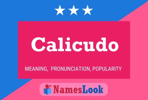 Calicudo Name Poster