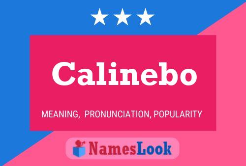 Calinebo Name Poster