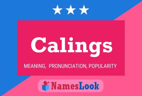 Calings Name Poster