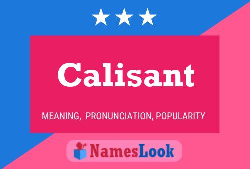 Calisant Name Poster