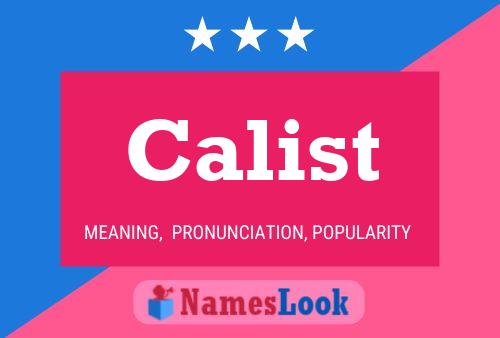 Calist Name Poster