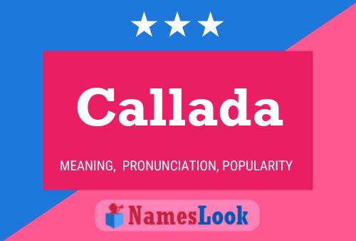 Callada Name Poster