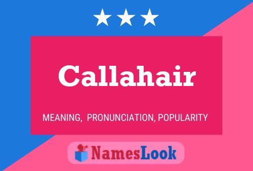 Callahair Name Poster