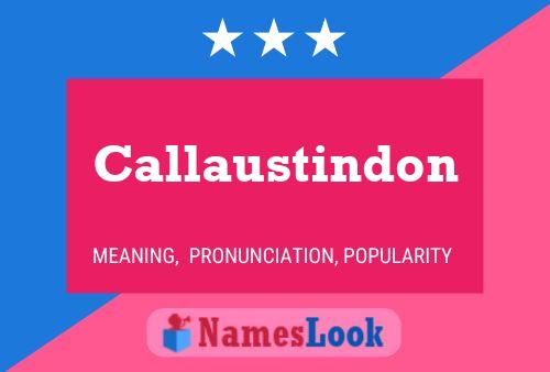 Callaustindon Name Poster