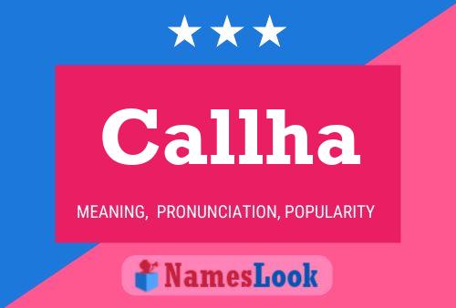 Callha Name Poster