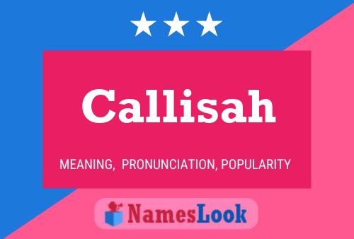 Callisah Name Poster