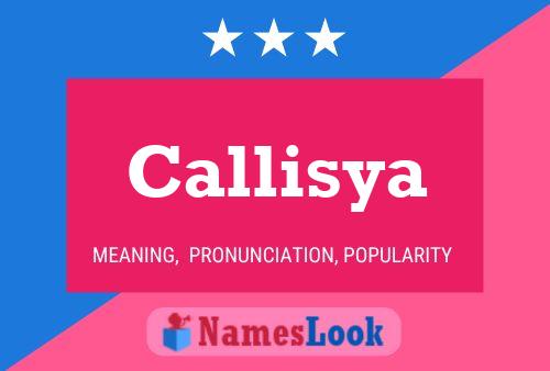 Callisya Name Poster