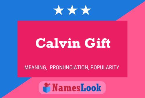 Calvin Gift Name Poster