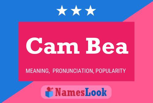 Cam Bea Name Poster