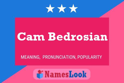 Cam Bedrosian Name Poster