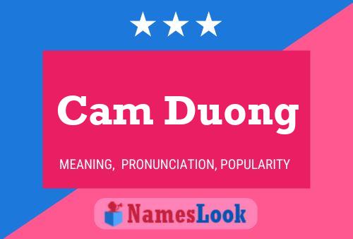 Cam Duong Name Poster