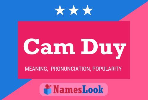 Cam Duy Name Poster