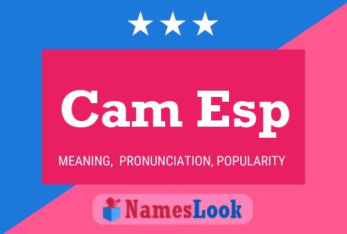 Cam Esp Name Poster