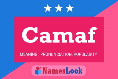 Camaf Name Poster