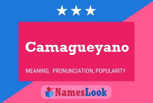 Camagueyano Name Poster