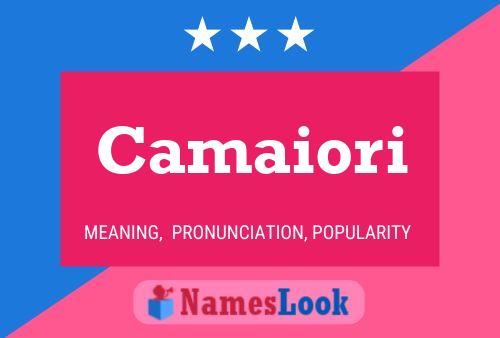 Camaiori Name Poster