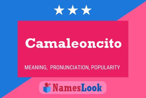 Camaleoncito Name Poster