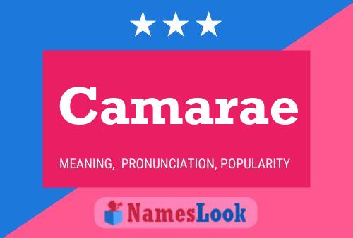 Camarae Name Poster