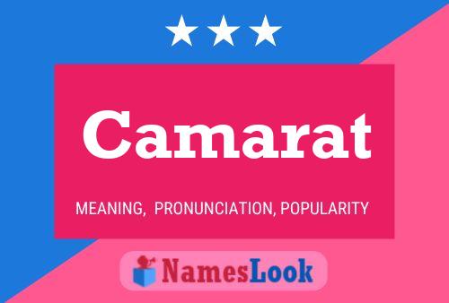 Camarat Name Poster