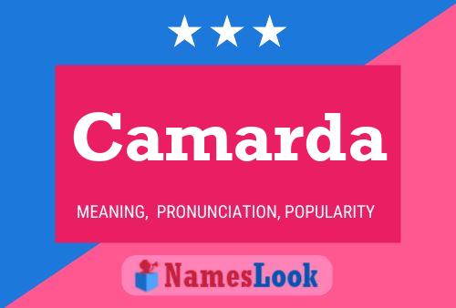 Camarda Name Poster