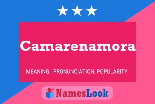 Camarenamora Name Poster