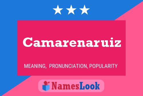 Camarenaruiz Name Poster