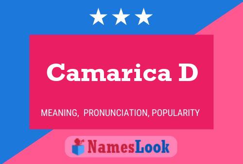 Camarica D Name Poster