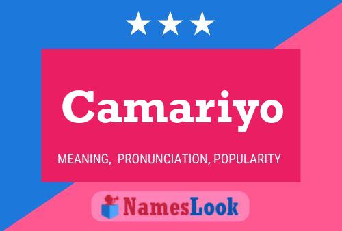 Camariyo Name Poster