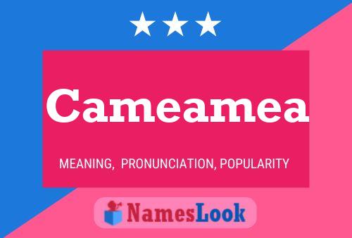 Cameamea Name Poster