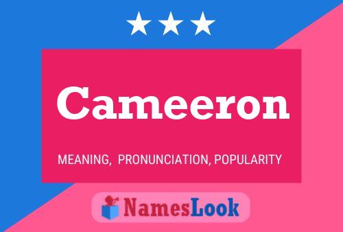 Cameeron Name Poster