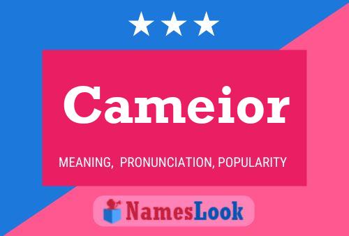 Cameior Name Poster