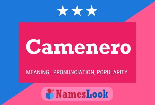 Camenero Name Poster