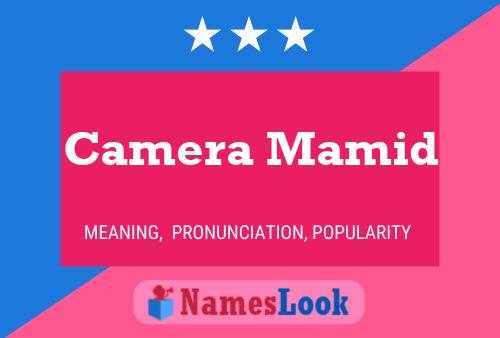 Camera Mamid Name Poster