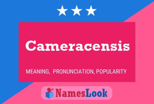 Cameracensis Name Poster