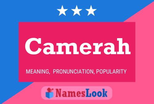 Camerah Name Poster